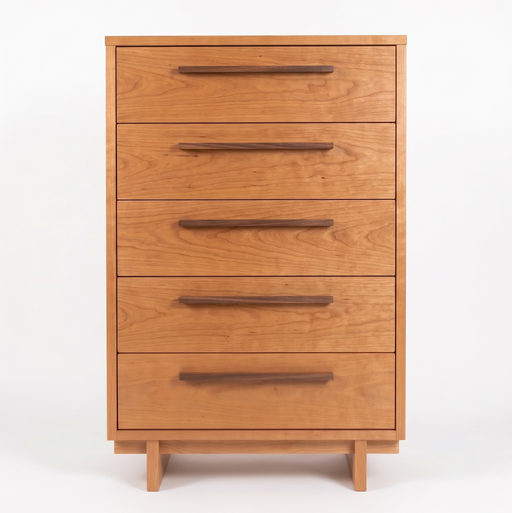 Metro Five Drawer Chest — Cherry wood reference; selected finish may differ