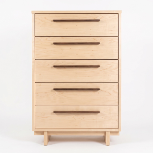 Metro Five Drawer Chest — Maple wood reference; selected finish may differ