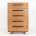 Metro Five Drawer Chest — Oak wood reference; selected finish may differ