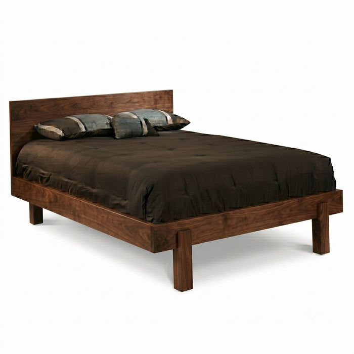 Metro Panel Bed — Walnut wood reference; selected finish may differ