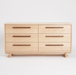 Metro Six Drawer Dresser — Maple wood reference; selected finish may differ