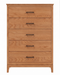 Norwich Five Drawer Chest — Cherry wood reference; selected finish may differ