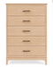 Norwich Five Drawer Chest — Maple wood reference; selected finish may differ
