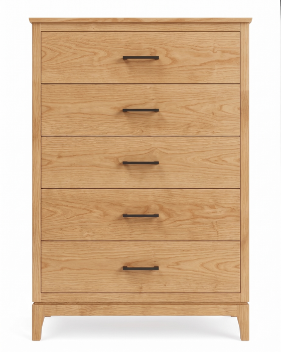Norwich Five Drawer Chest — Oak wood reference; selected finish may differ