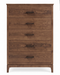 Norwich Five Drawer Chest — Walnut wood reference; selected finish may differ
