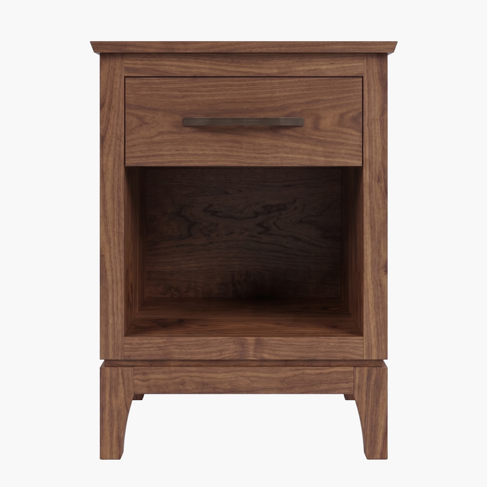 Norwich One Drawer Nightstand — Walnut wood reference; selected finish may differ