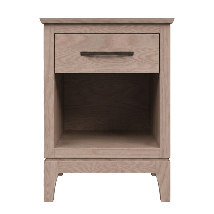 Norwich One Drawer Nightstand — Oak wood reference; selected finish may differ