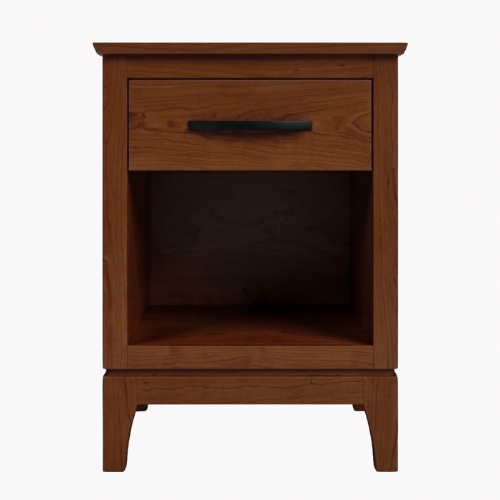 Norwich One Drawer Nightstand — Maple wood reference; selected finish may differ
