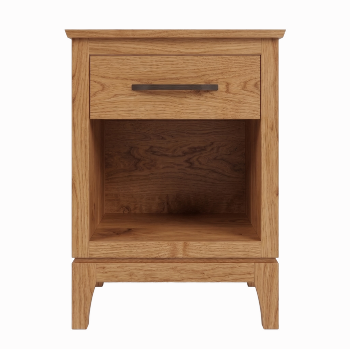 Norwich One Drawer Nightstand — Oak wood reference; selected finish may differ