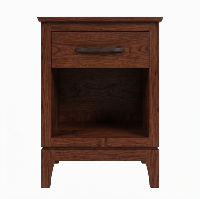 Norwich One Drawer Nightstand — Oak wood reference; selected finish may differ