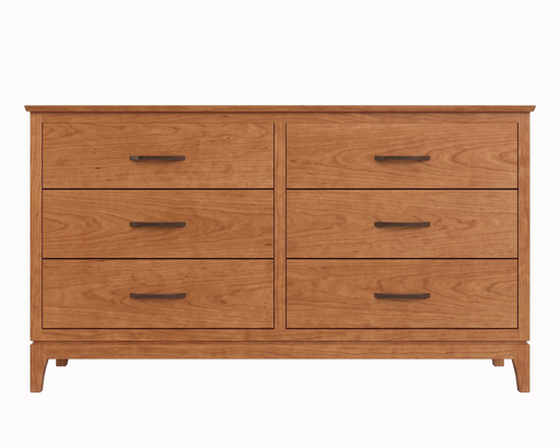 Norwich Six Drawer Double Dresser — Cherry wood reference; selected finish may differ