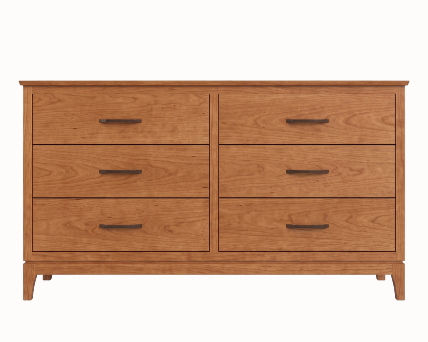 Norwich Six Drawer Double Dresser — Cherry wood reference; selected finish may differ