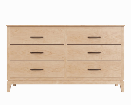 Norwich Six Drawer Double Dresser — Maple wood reference; selected finish may differ