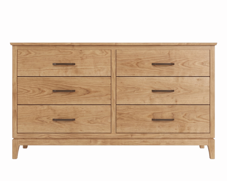 Norwich Six Drawer Double Dresser — Oak wood reference; selected finish may differ