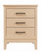 Norwich Three Drawer Nightstand — Maple wood reference; selected finish may differ