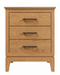 Norwich Three Drawer Nightstand — Oak wood reference; selected finish may differ