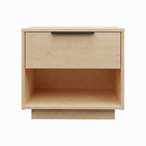 Sheffield One Drawer Nightstand — Maple wood reference; selected finish may differ