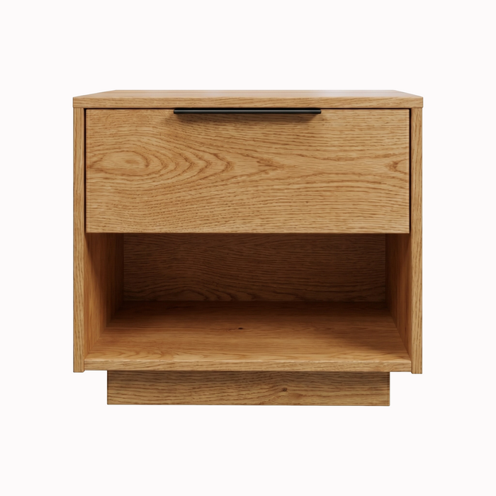 Sheffield One Drawer Nightstand — Oak wood reference; selected finish may differ