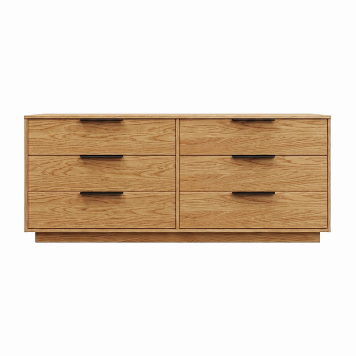 Sheffield Six Drawer Dresser — Oak wood reference; selected finish may differ