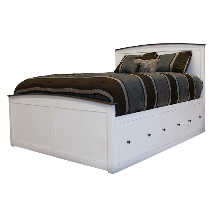 Shoreline Captains Panel Bed 3x3 — supplier reference image 2; selected finish may differ