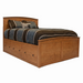 Shoreline Captains Panel Bed 3x3 — Cherry wood reference; selected finish may differ