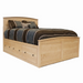 Shoreline Captains Panel Bed 3x3 — Maple wood reference; selected finish may differ