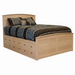 Shoreline Captains Panel Bed 6x6 — Maple wood reference; selected finish may differ