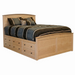Shoreline Captains Panel Bed 6x3 — Maple wood reference; selected finish may differ