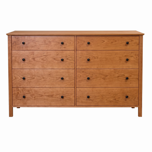 Shoreline Eight Drawer Dresser — Cherry wood reference; selected finish may differ