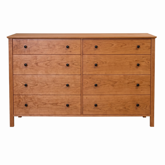 Shoreline Eight Drawer Dresser — Cherry wood reference; selected finish may differ