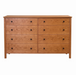 Shoreline Eight Drawer Dresser — Cherry wood reference; selected finish may differ