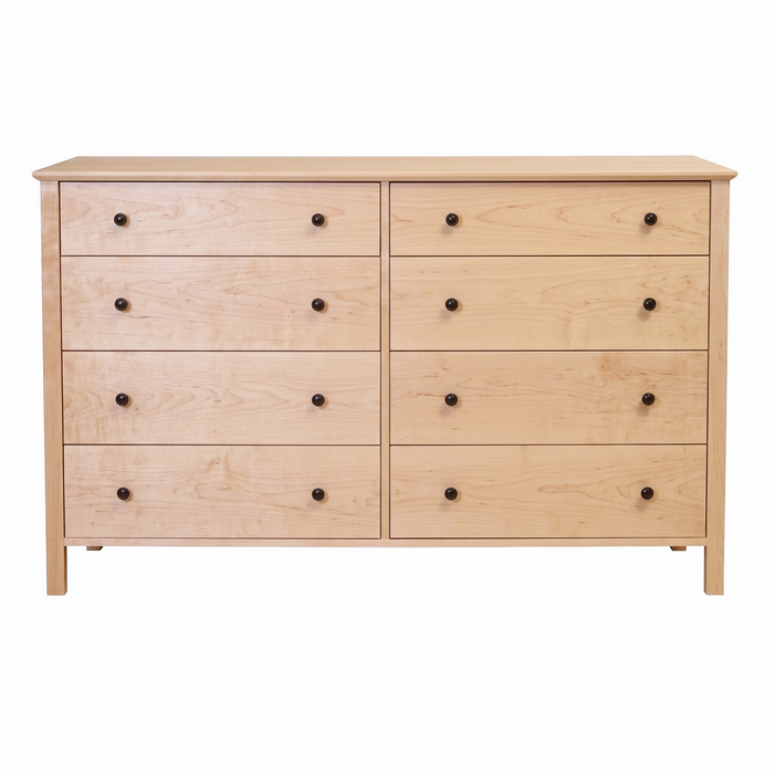 Shoreline Eight Drawer Dresser — Maple wood reference; selected finish may differ