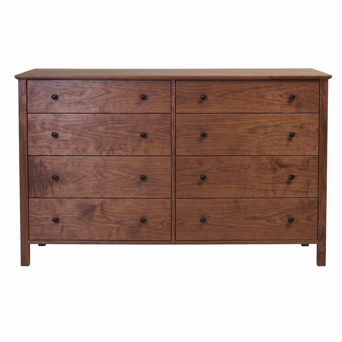 Shoreline Eight Drawer Dresser — Walnut wood reference; selected finish may differ