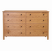 Shoreline Eight Drawer Dresser — Oak wood reference; selected finish may differ