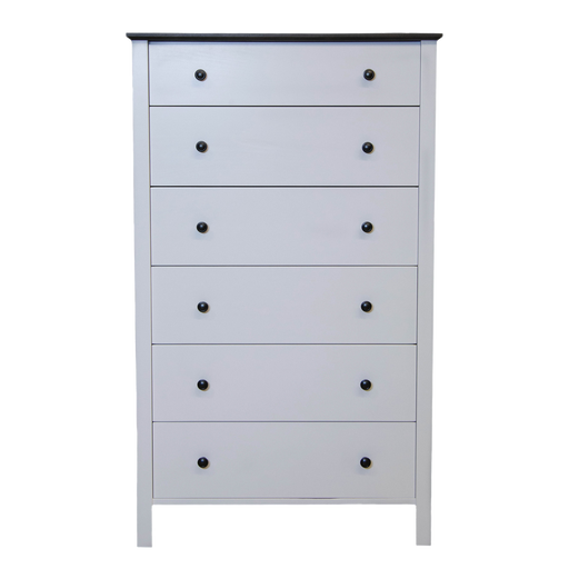Shoreline Six Drawer Chest — Maple wood reference; selected finish may differ
