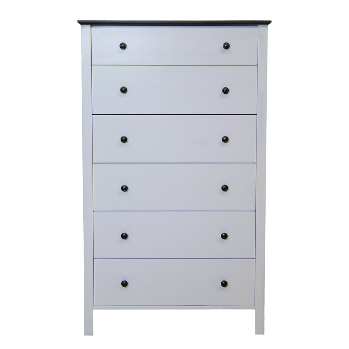 Shoreline Six Drawer Chest — Maple wood reference; selected finish may differ