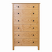 Shoreline Six Drawer Chest — Oak wood reference; selected finish may differ