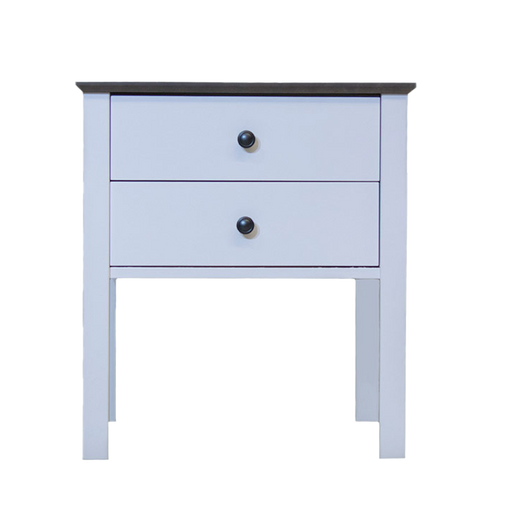 Shoreline Two Drawer Nightstand — Maple wood reference; selected finish may differ
