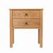 Shoreline Two Drawer Nightstand — Oak wood reference; selected finish may differ