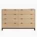 Solace Eight Drawer Dresser — Maple wood reference; selected finish may differ