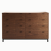 Solace Eight Drawer Dresser — Walnut wood reference; selected finish may differ