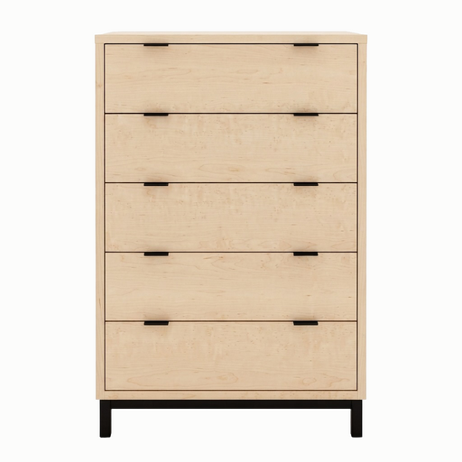 Solace Five Drawer Chest — Maple wood reference; selected finish may differ