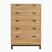 Solace Five Drawer Chest — Oak wood reference; selected finish may differ
