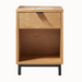 Solace One Drawer Nightstand — Oak wood reference; selected finish may differ