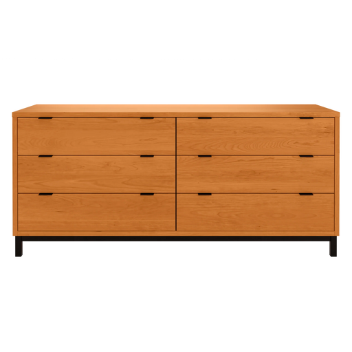 Solace Six Drawer Dresser — Cherry wood reference; selected finish may differ