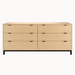 Solace Six Drawer Dresser — Maple wood reference; selected finish may differ