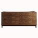 Solace Six Drawer Dresser — Walnut wood reference; selected finish may differ