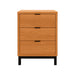 Solace Three Drawer Nightstand — Cherry wood reference; selected finish may differ
