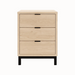 Solace Three Drawer Nightstand — Maple wood reference; selected finish may differ