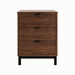 Solace Three Drawer Nightstand — Walnut wood reference; selected finish may differ